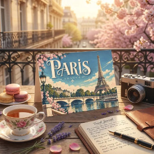 Cartão Postal  Viagem férias França, Torre Eiffel 