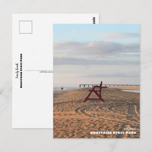 Cartão Postal Viagem   Florida - Anastasia State Park Beach