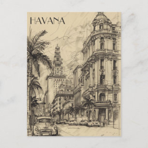 Cartão Postal Viagem Havana Cuba