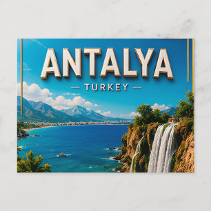 Cartão Postal Viagem Histórica à Costa Mediterrânea de Antalya T