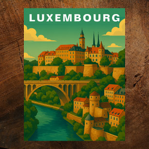 Cartão Postal Viagem Histórica ao Viaduto do Luxemburgo pela Eur