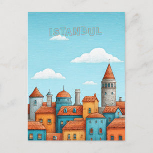 Cartão Postal Viagem Istambul Turquia