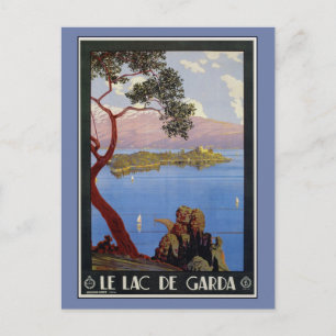 Cartão Postal Viagem italiano Vintage (francês) Lake Garda