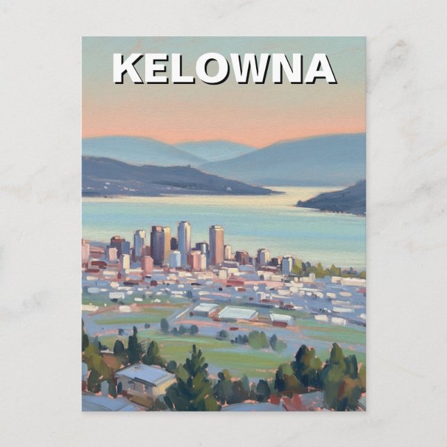 Cartão Postal Viagem Kelowna Canada (Frente)