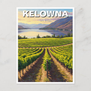 Cartão Postal Viagem Kelowna Canada