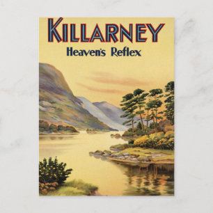 Cartão Postal Viagem Killarney Ireland por Railways Vintage Post