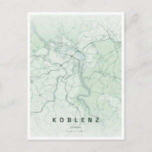 Cartão Postal viagem koblenz alemanha