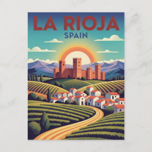 Cartão Postal Viagem La Rioja Espanha