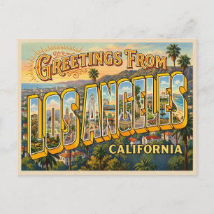 Cartão Postal Viagem Los Angeles Califórnia