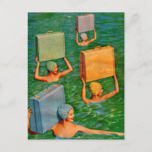 Cartão Postal viagem marítima sincronizada