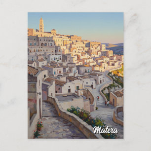 Cartão Postal Viagem Matera Itália