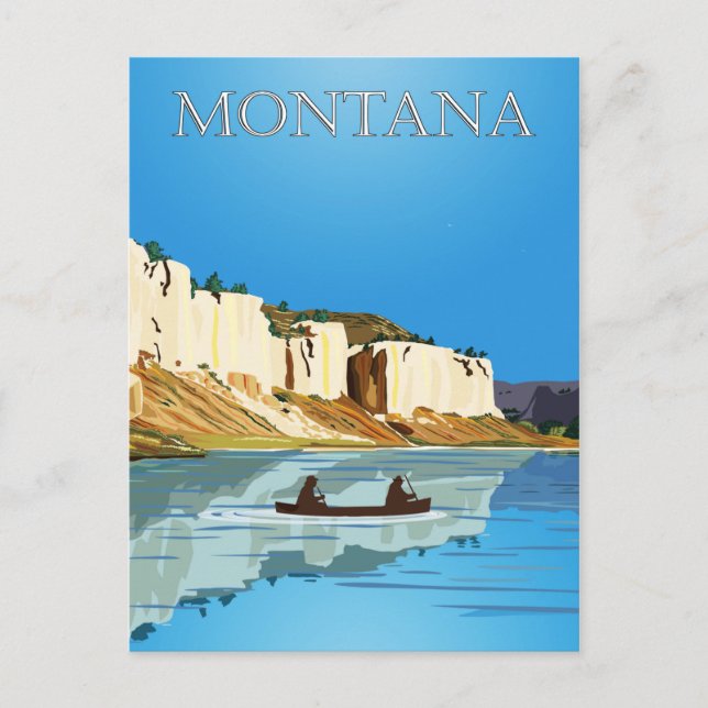 Cartão postal Viagem Montana (Frente)