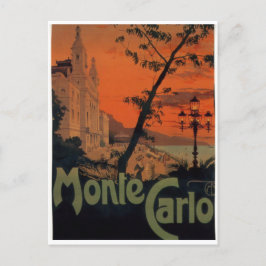 Cartão Postal Viagem Monte Carlo, 1930