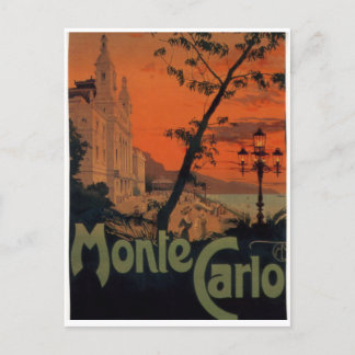 Cartão Postal Viagem Monte Carlo, 1930