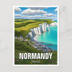 Cartão Postal Viagem Normandia França