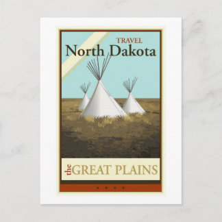 Cartão Postal Viagem North Dakota