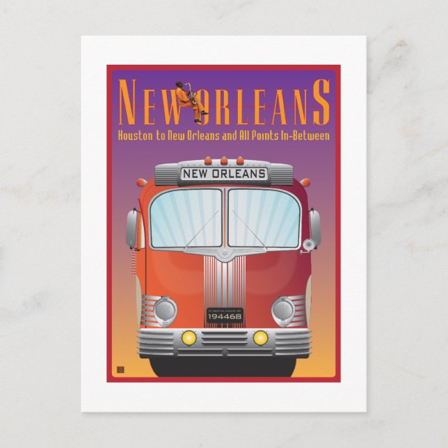 Cartão Postal VIAGEM-Nova Orleans (Frente)