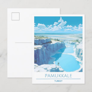Cartão Postal Viagem Pamukkale Turkey