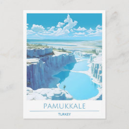 Cartão Postal Viagem Pamukkale Turkey