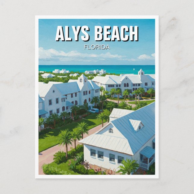 Cartão Postal Viagem para Alys Beach Flórida (Frente)