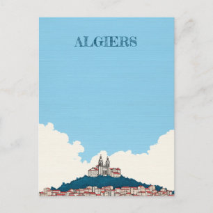 Cartão Postal Viagem para Argel