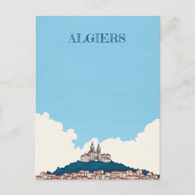 Cartão Postal Viagem para Argel (Frente)