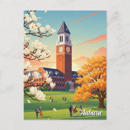 Cartão Postal Viagem para Auburn Alabama