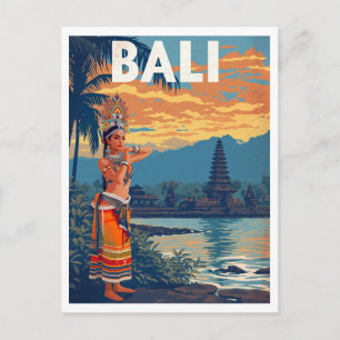 Cartão Postal Viagem para Bali, Indonésia