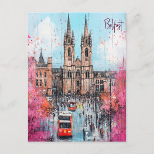 Cartão Postal Viagem para Belfast Norte Irlanda