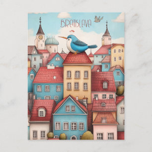 Cartão Postal Viagem para Bratislava Eslováquia