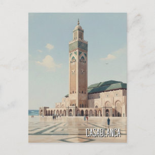 Cartão Postal Viagem para Casablanca Marrocos