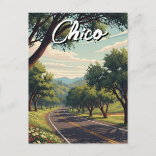 Cartão Postal Viagem para Chico Califórnia