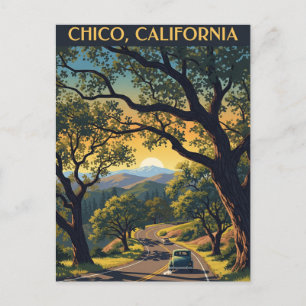 Cartão Postal Viagem para Chico Califórnia