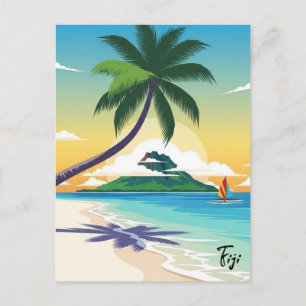Cartão Postal Viagem para Fiji