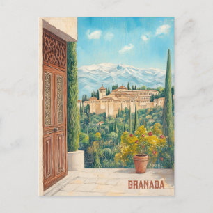 Cartão Postal Viagem para Granada Espanha