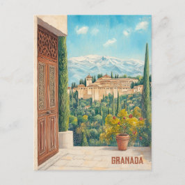 Cartão Postal Viagem para Granada Espanha