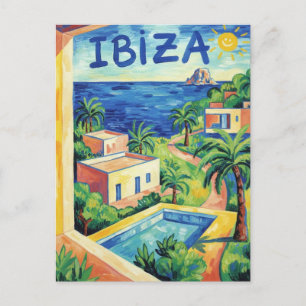 Cartão Postal Viagem para Ibiza Espanha