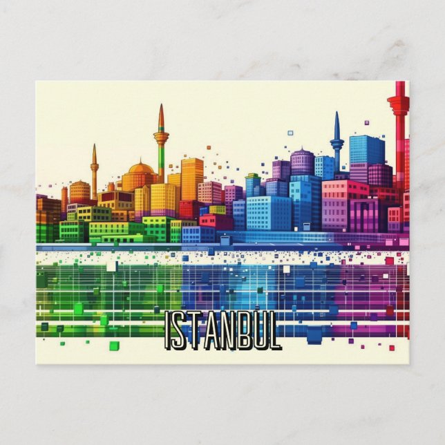 Cartão Postal Viagem para Istambul (Frente)