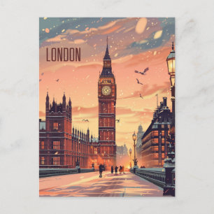 Cartão Postal Viagem para Londres