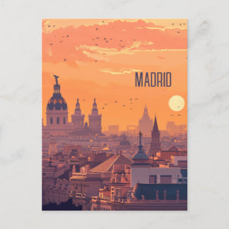 Cartão Postal Viagem para Madrid