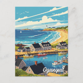 Cartão Postal Viagem para Maine Ogunquit