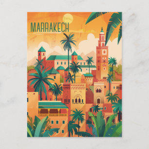 Cartão Postal Viagem para Marrakech