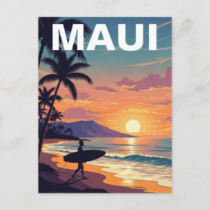 Cartão Postal Viagem para Maui Havaí