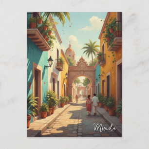 Cartão Postal Viagem para Mérida México