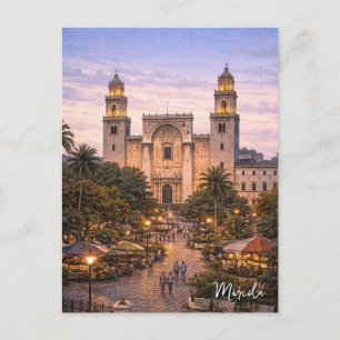 Cartão Postal Viagem para Mérida México