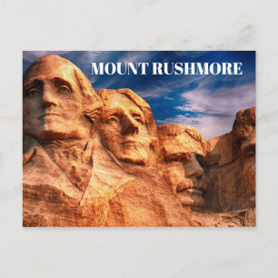 Cartão Postal Viagem para Mount Rushmore Black Hills Dakota do S