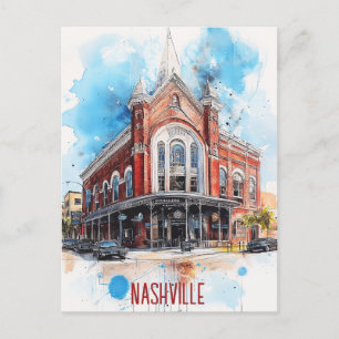 Cartão Postal Viagem para Nashville EUA