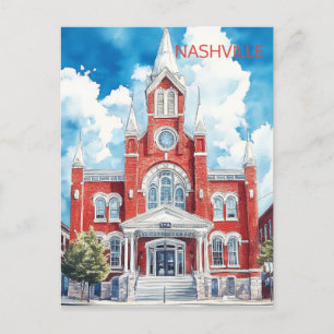 Cartão Postal Viagem para Nashville Tennessee