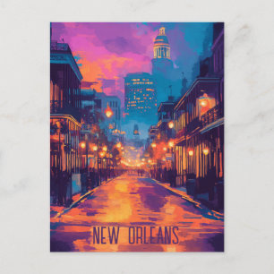 Cartão Postal Viagem para Nova Orleans Louisiana