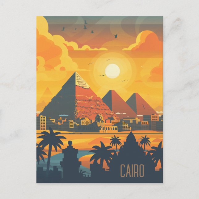 Cartão Postal Viagem para o Cairo (Frente)